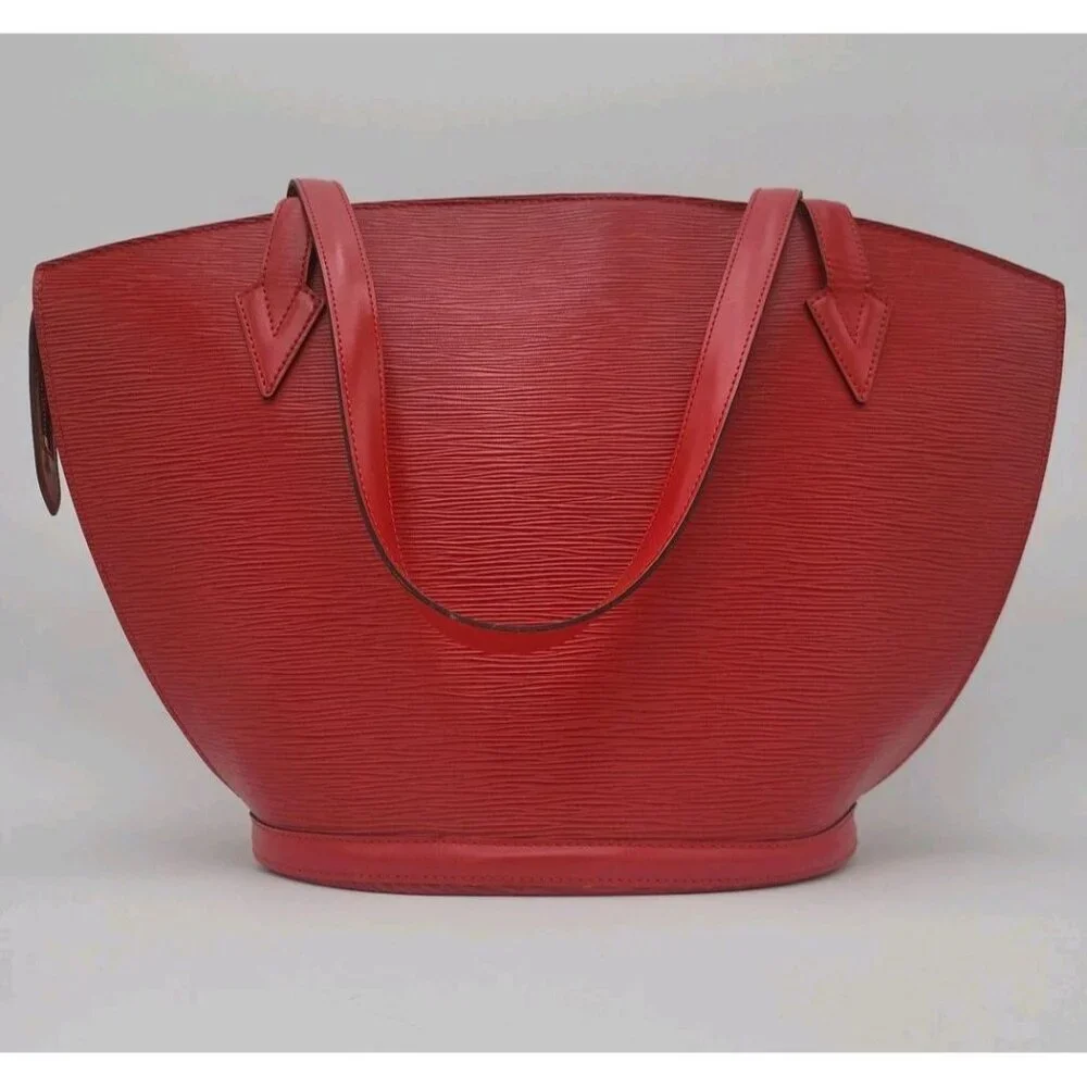 Auth Louis Vuitton Epi Red Saint Jacques Shopping‎ M52267 Shoulder bag SKS020280